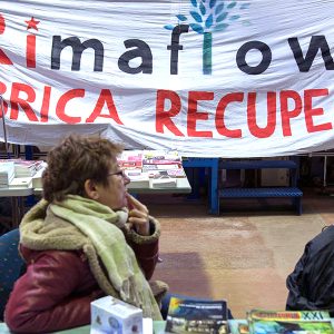 Gemenos, Bocche del Rodano, (Marsiglia), 31/01/2014: Il primo Incontro Europeo â€œL'economia dei lavoratoriâ€ nella fabbrica della Fralib, azienda occupata dai lavoratori in difesa del
loro posto di lavoro. First European meeting in the occupied Fralib factory.